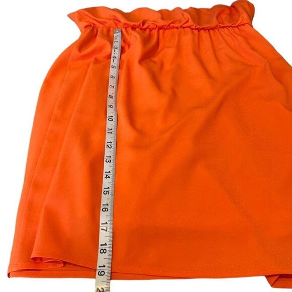 Pixi + Ivy Women's One Shoulder Bow Dress Orange with Size Medium - Picture 10 of 11